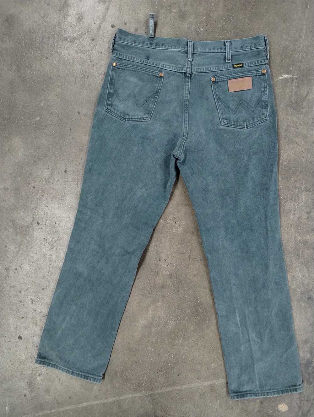 Jean × Vintage Vintage Wranglers Distressed Teal … - image 5