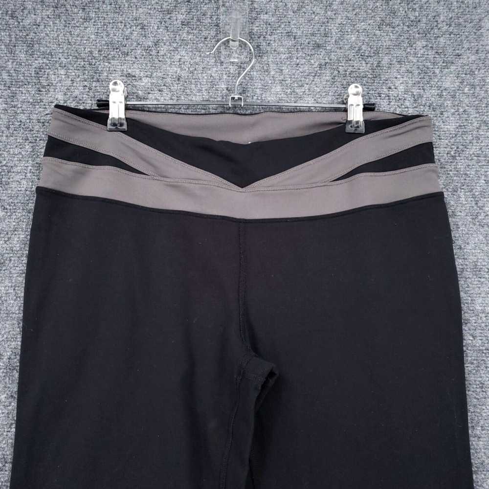 Alo High Waisted Black Ankle Flared Stretch Women… - image 3