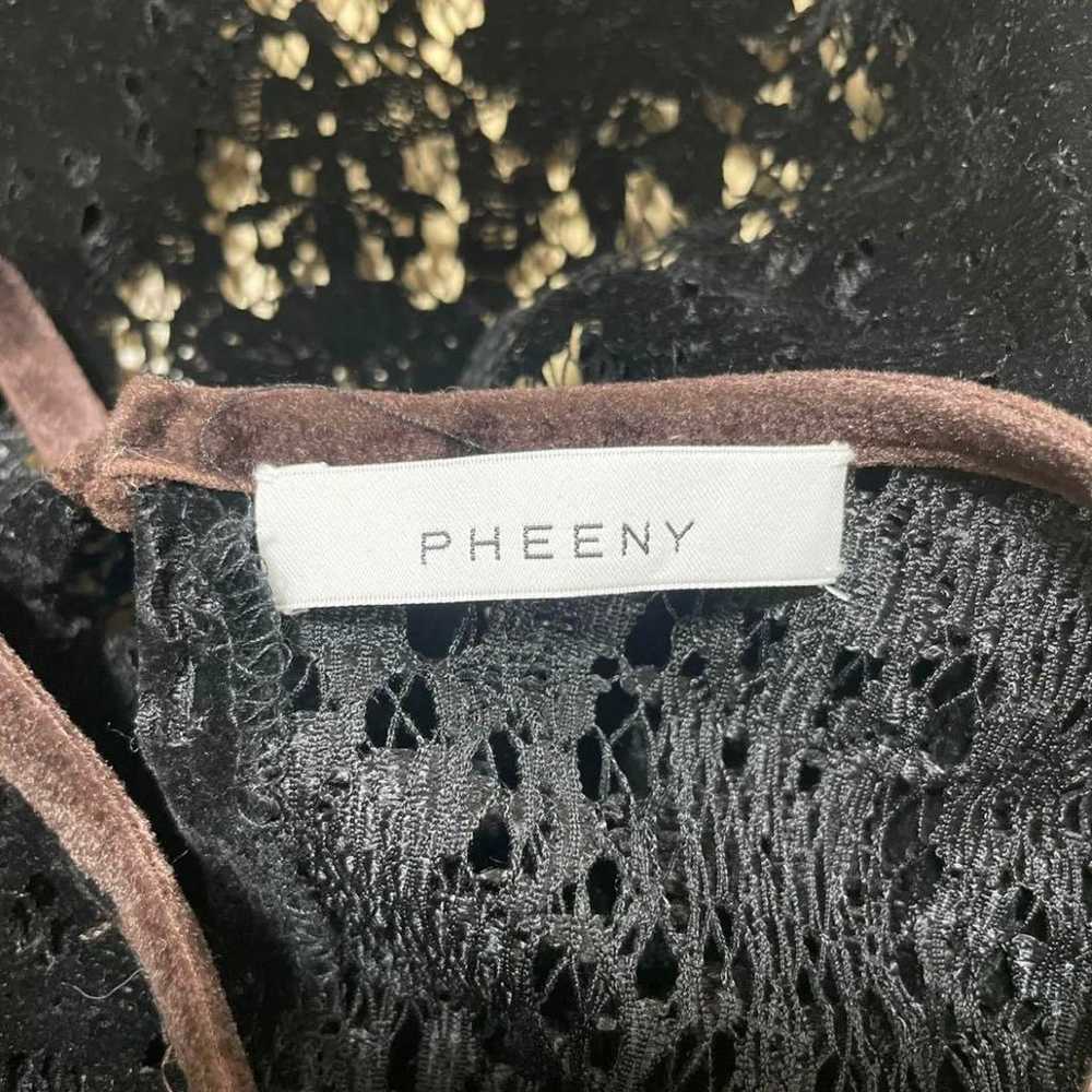 PHEENY Rayon velvet blouse Velvet lace blouse - image 10