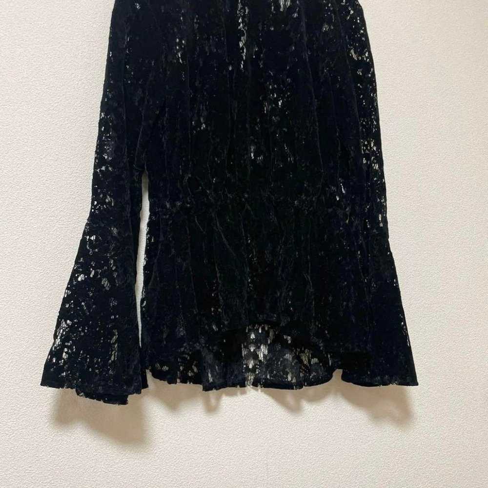 PHEENY Rayon velvet blouse Velvet lace blouse - image 6