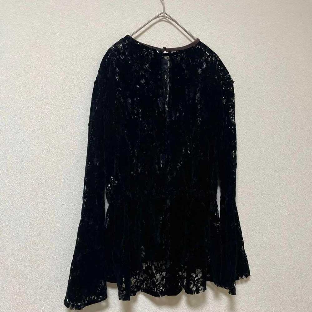 PHEENY Rayon velvet blouse Velvet lace blouse - image 7