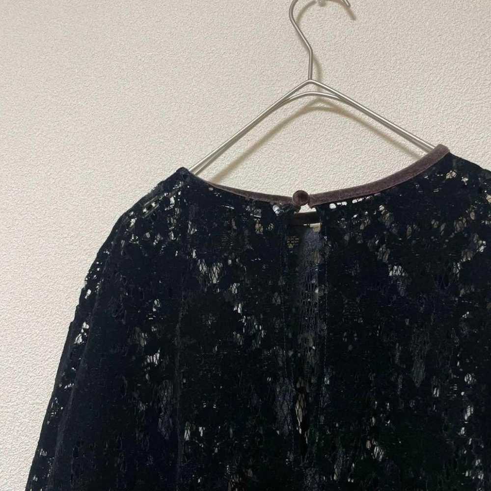 PHEENY Rayon velvet blouse Velvet lace blouse - image 8