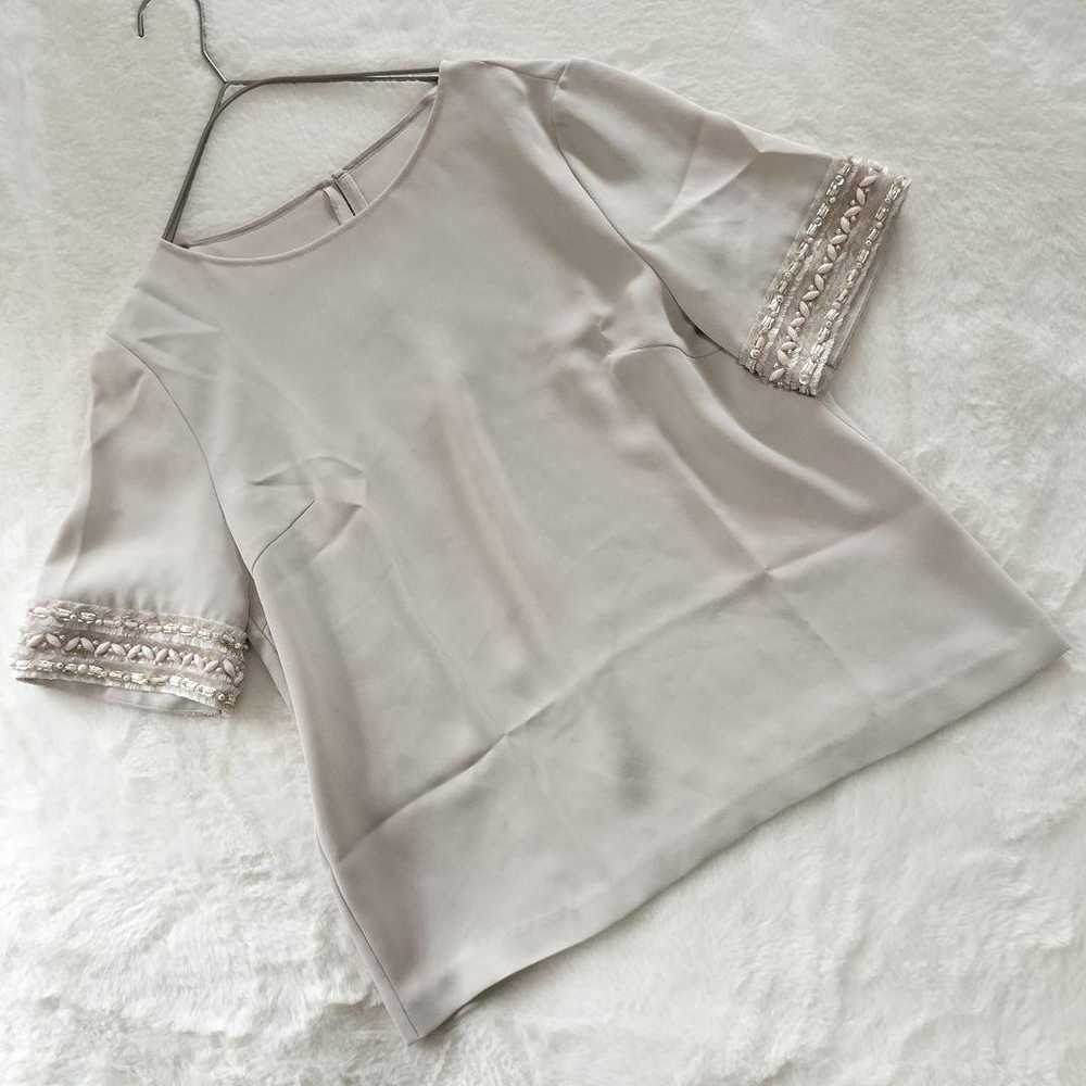 ANAYI Anai blouse with beads, short sleeves, made… - image 1