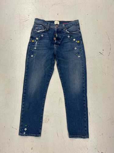 Designer Stylish Embroidered Denim Jeans for Women