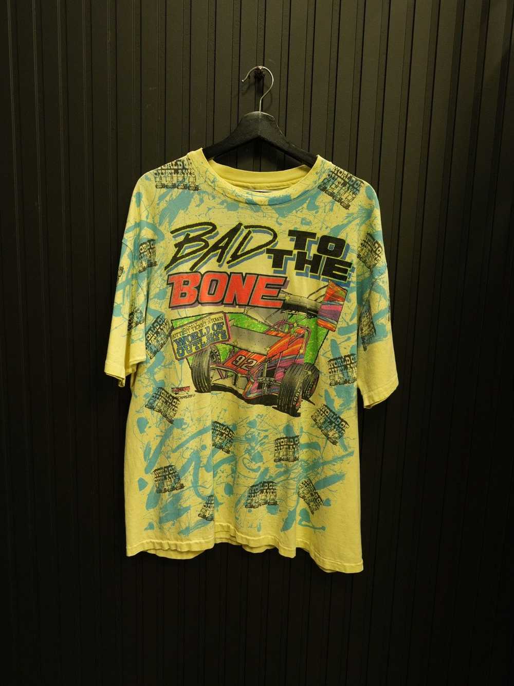 Vintage Vintage 1992 Bad To The Bone AOP Tee - image 1