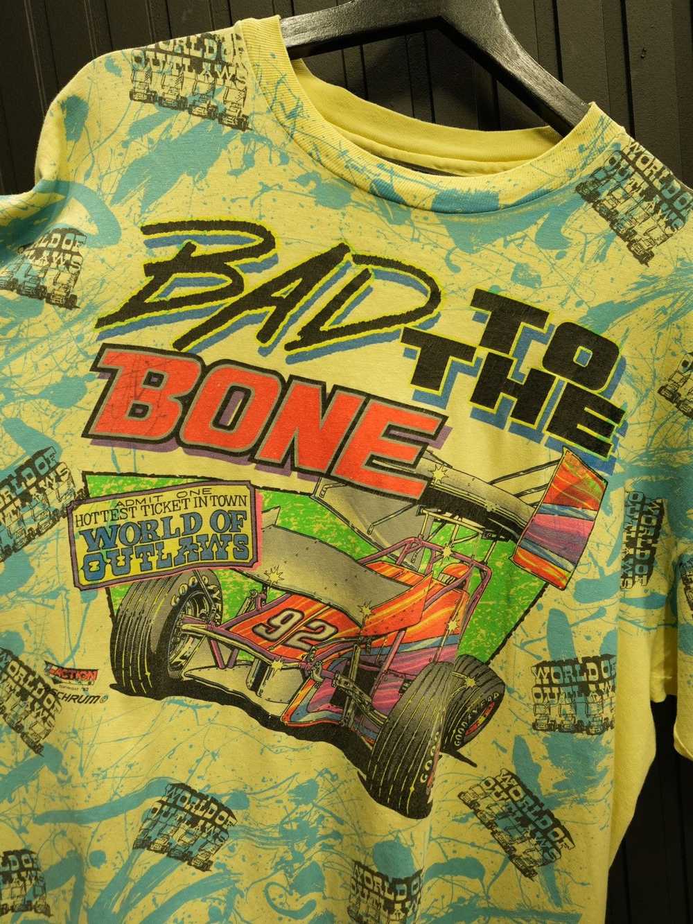 Vintage Vintage 1992 Bad To The Bone AOP Tee - image 3