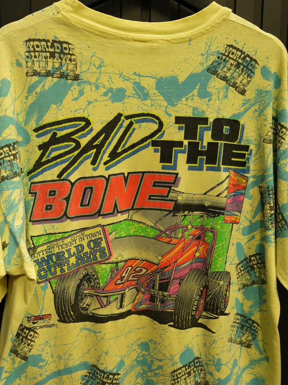 Vintage Vintage 1992 Bad To The Bone AOP Tee - image 5