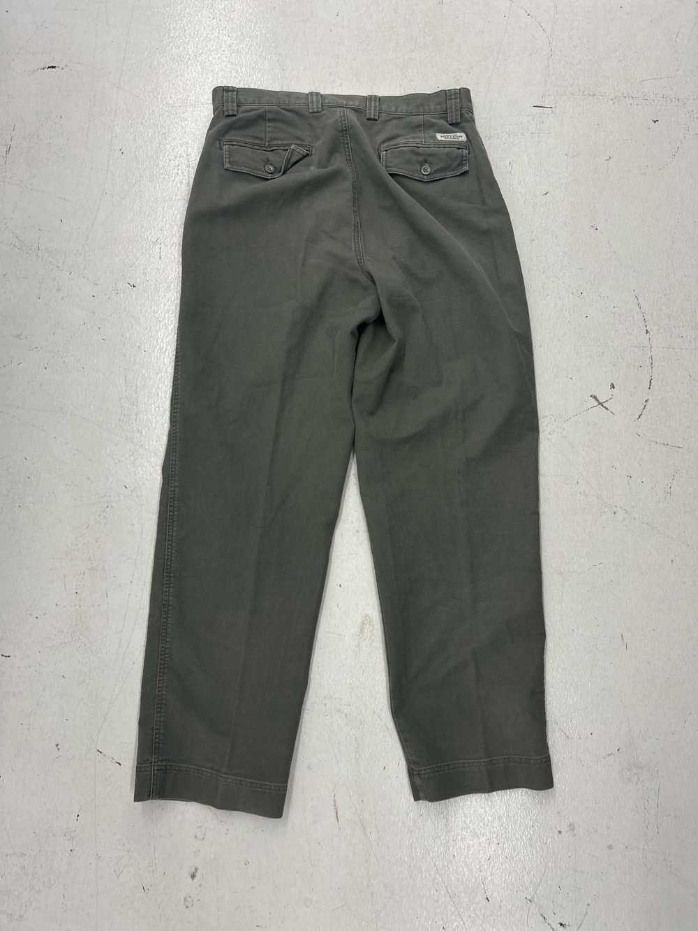 Designer Men's Casual Olive Green Chino Pants - image 2