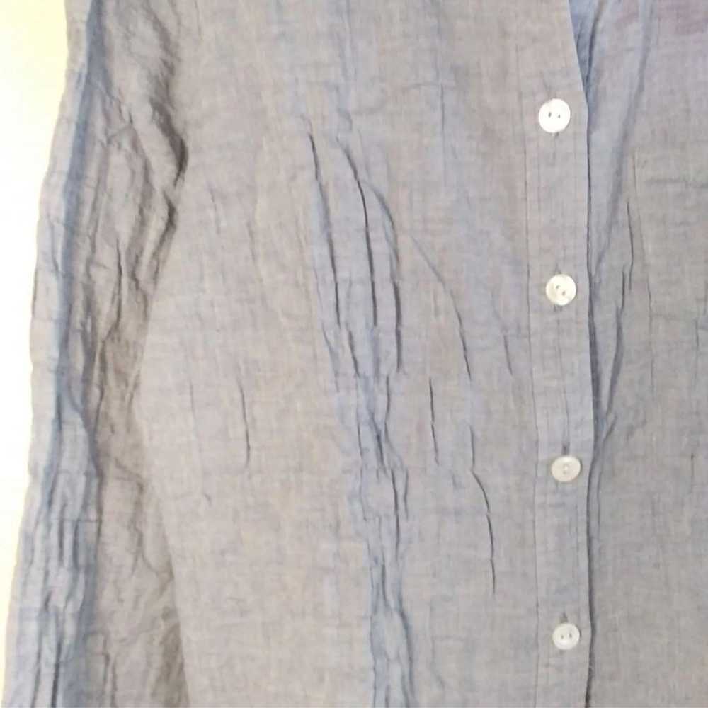 a255 【Chamoisv】Collared Shirt (L) Grey One Point - image 4