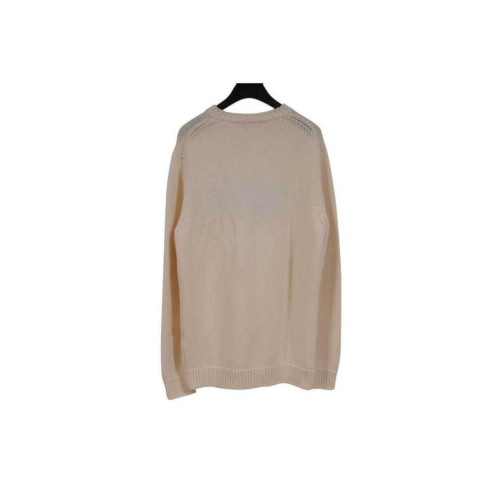 Fendi Logo Sweater Cream Black Wool - image 2