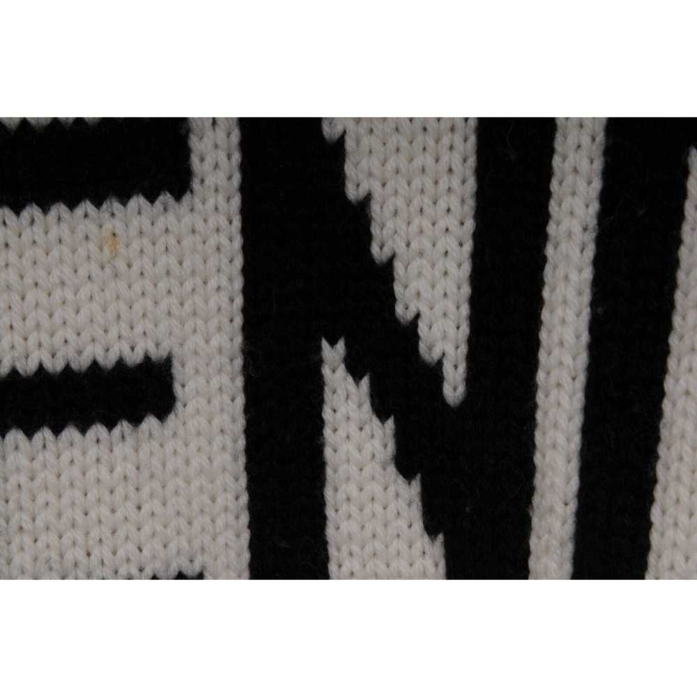 Fendi Logo Sweater Cream Black Wool - image 6