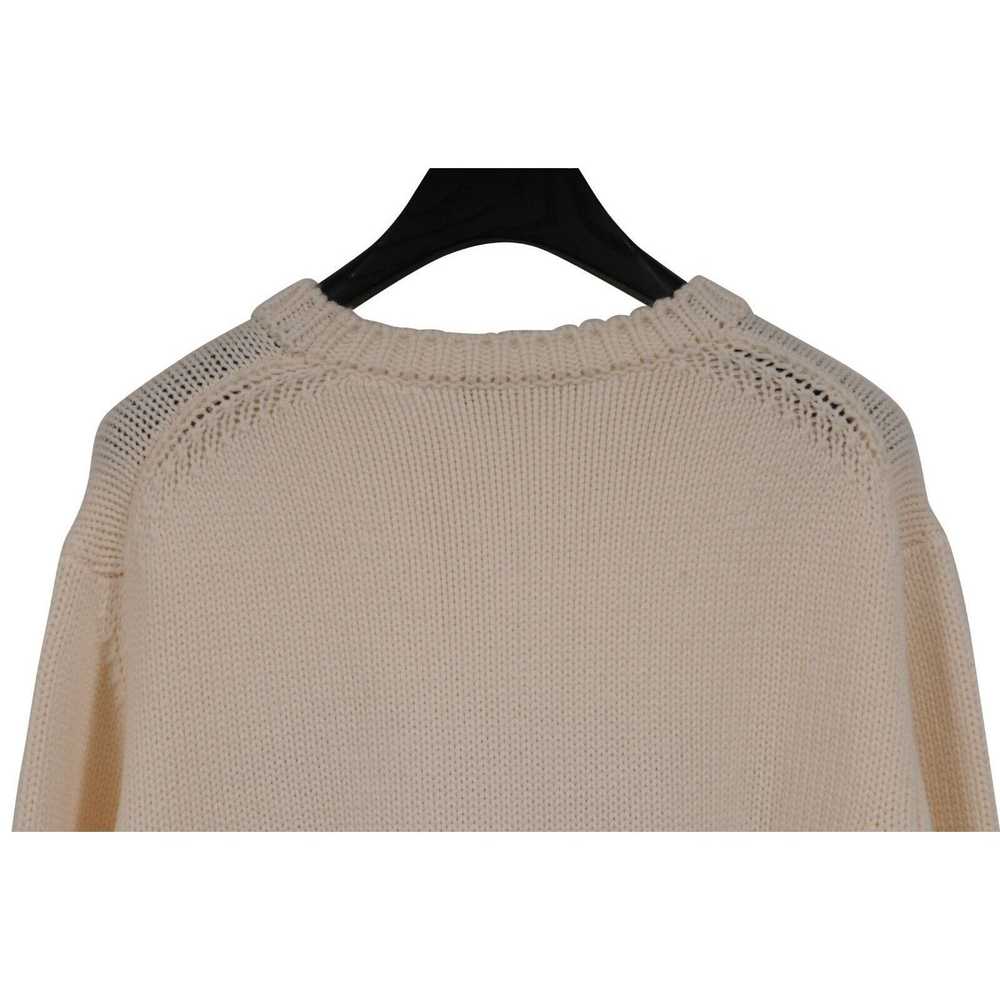 Fendi Logo Sweater Cream Black Wool - image 9