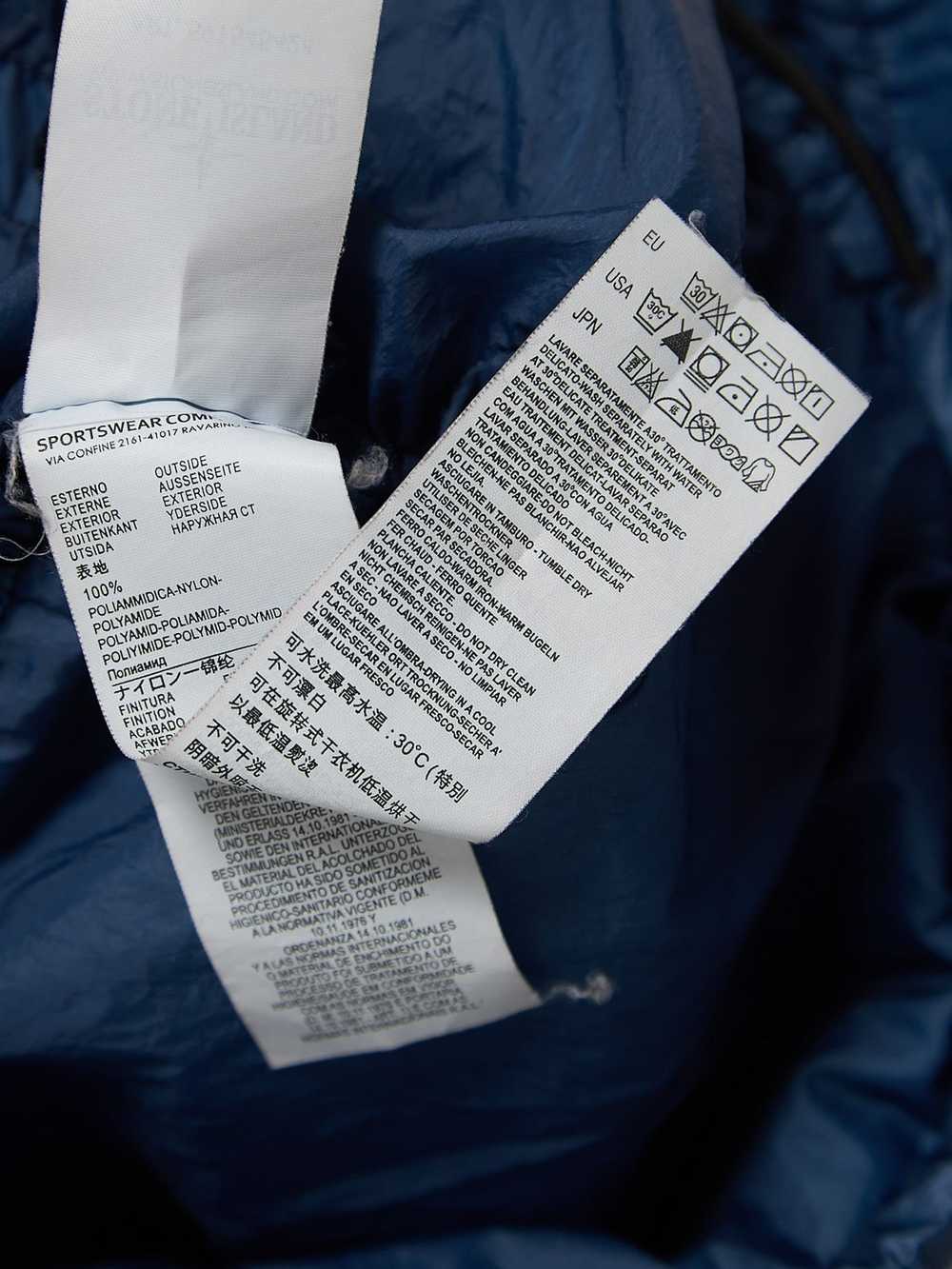 Stone Island Blue Polyamide Patched Puffer Jacket - image 5