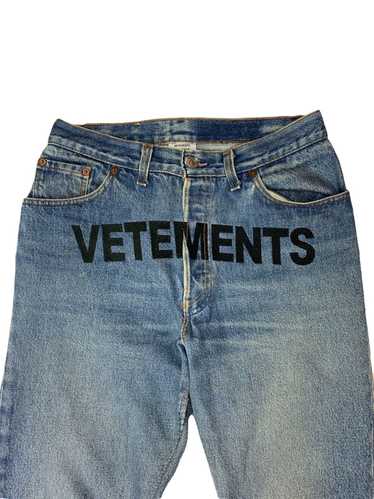 Levi's × Vetements Vetements Levi’s Logo Jeans - image 1