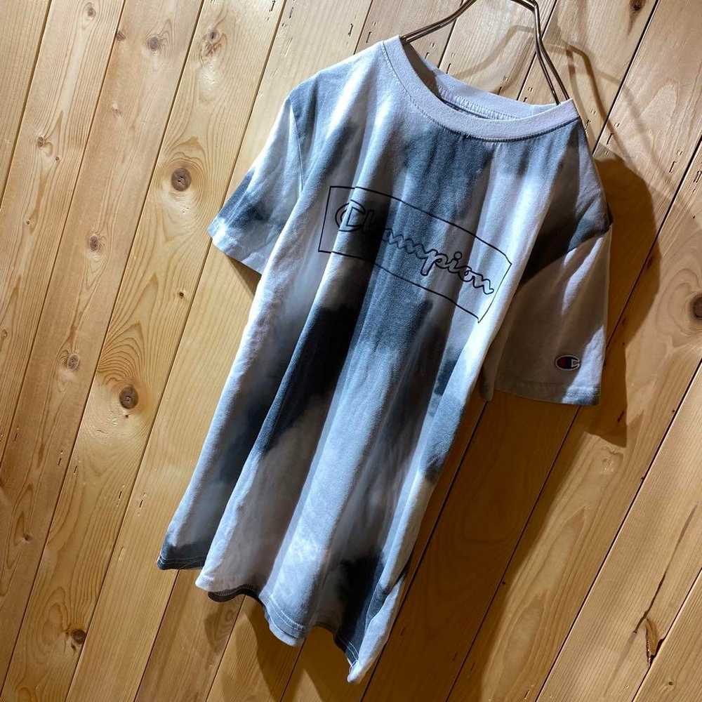 ss3177 Champion Short-Sleeve T-shirt Tie-Dye Grey… - image 2