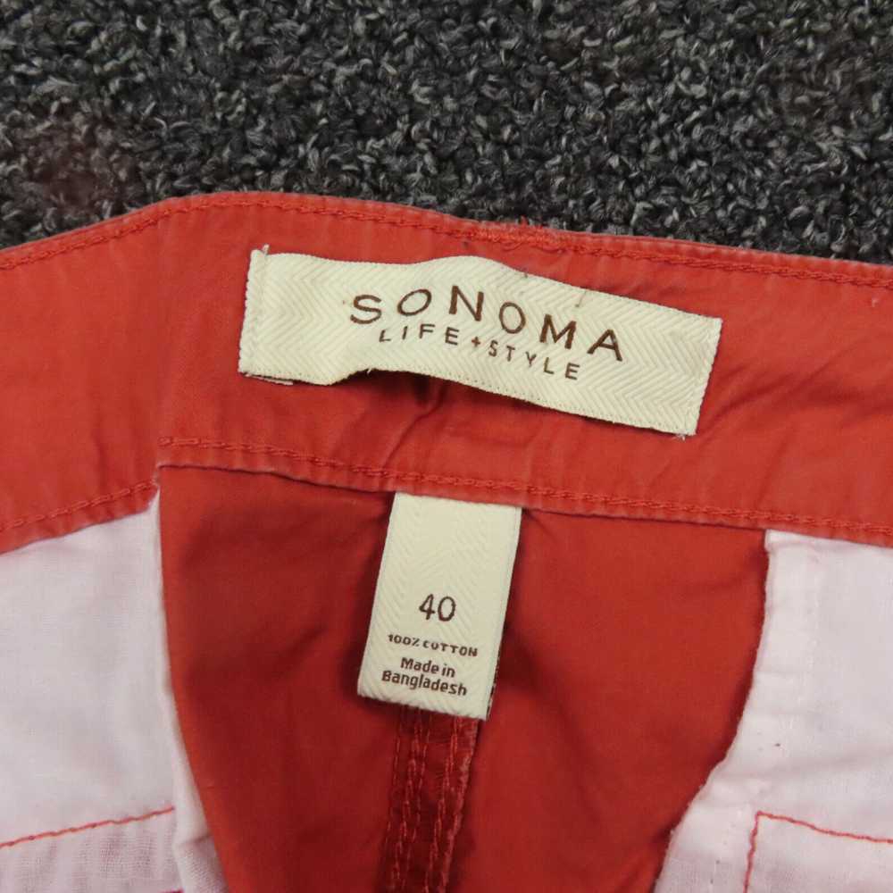 Vintage Sonoma Chino Casual Mens Flat Front Cargo… - image 7