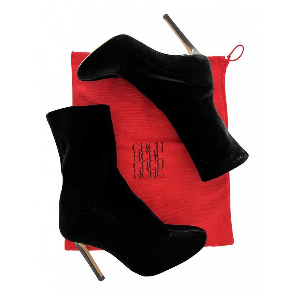 Carolina Herrera Velvet ankle boots - image 1