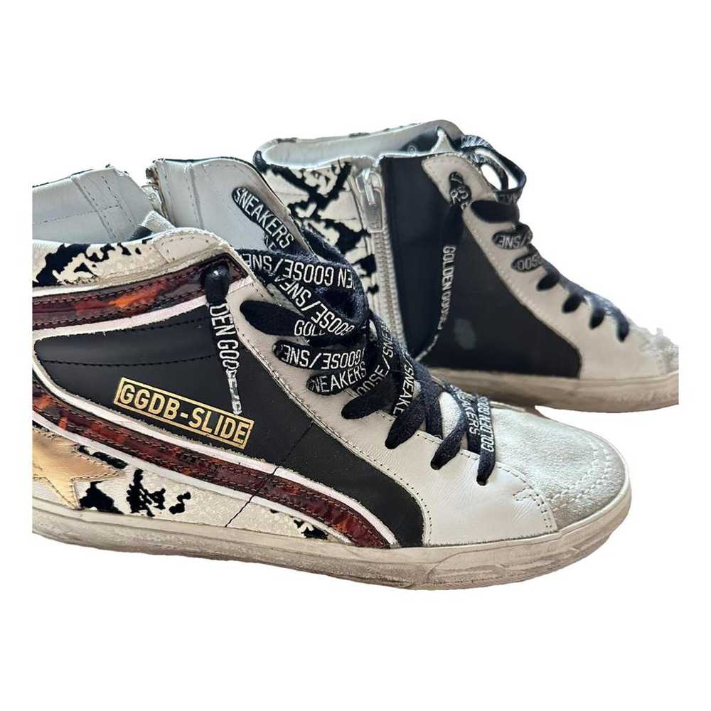 Golden Goose Slide leather trainers - image 1