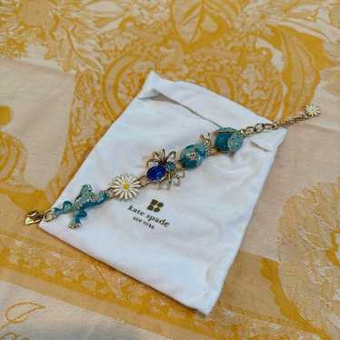 Vintage Kate Spade garden bracelet, blue