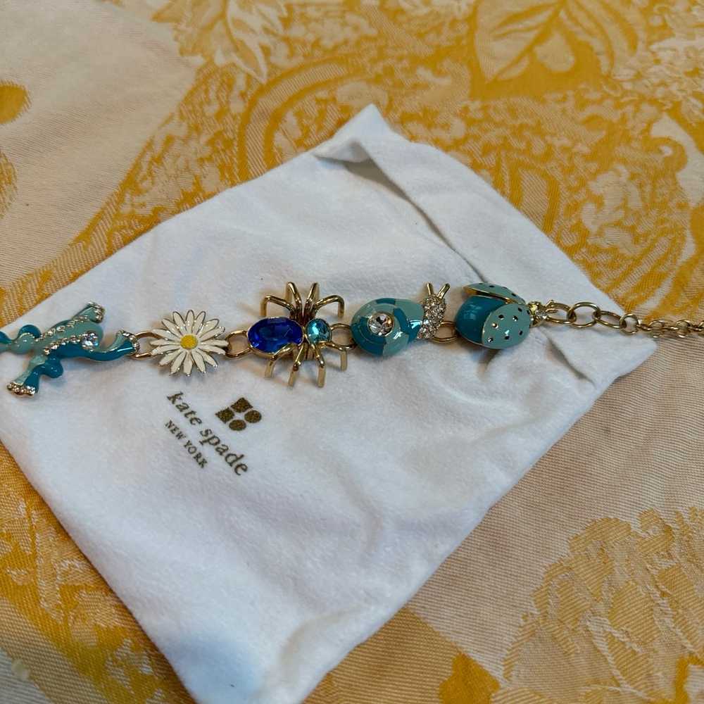 Vintage Kate Spade garden bracelet, blue - image 3