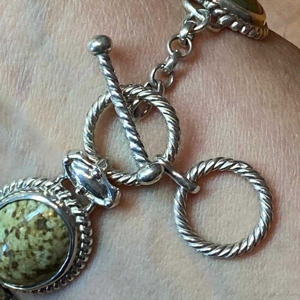 Carolyn Pollack Sterling Picture/Green Jasper Dec… - image 3