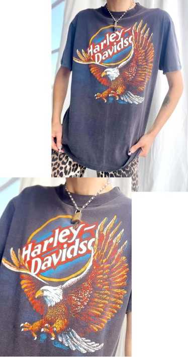 soft & faded eagle Harley t-shirt - image 1