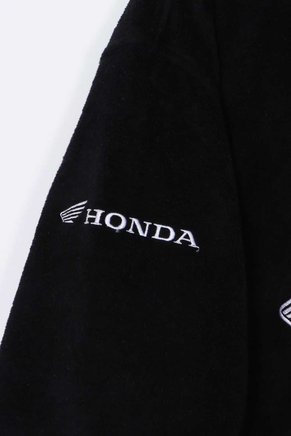 HONDA Black Embroidered 1/4 Zip Joe Rocket Fleece… - image 6