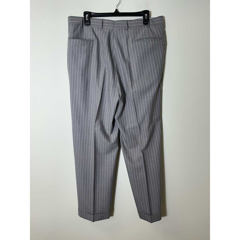 Corneliani Mens Corneliani Gray/White Striped Sui… - image 6