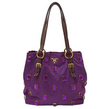 Prada PRADA Women's Tote Bag Nylon Purple Beads - image 1