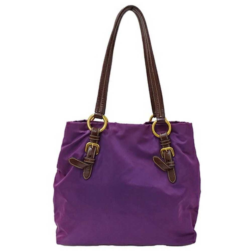 Prada PRADA Women's Tote Bag Nylon Purple Beads - image 3