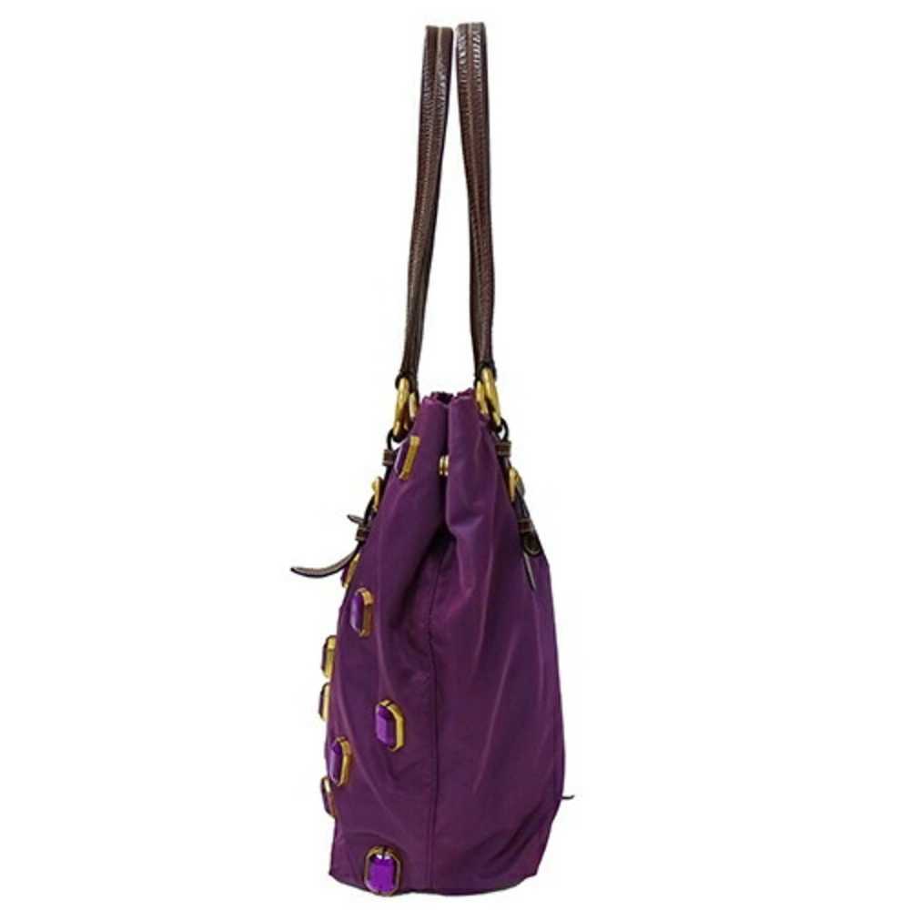 Prada PRADA Women's Tote Bag Nylon Purple Beads - image 5