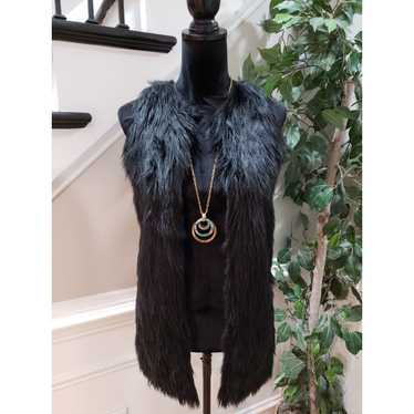 Almost Famous Almost Famous Faux Fur Sleeveless Op