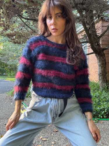 Evoluzione Fluffy Striped Knit (One Size) | Used,…