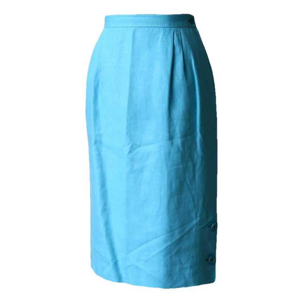 Valentino Garavani Linen mid-length skirt - image 1