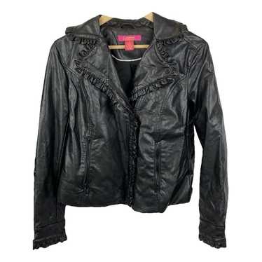 Catherine Stewart Women’s Leather cheapest Moto Jacket Black L