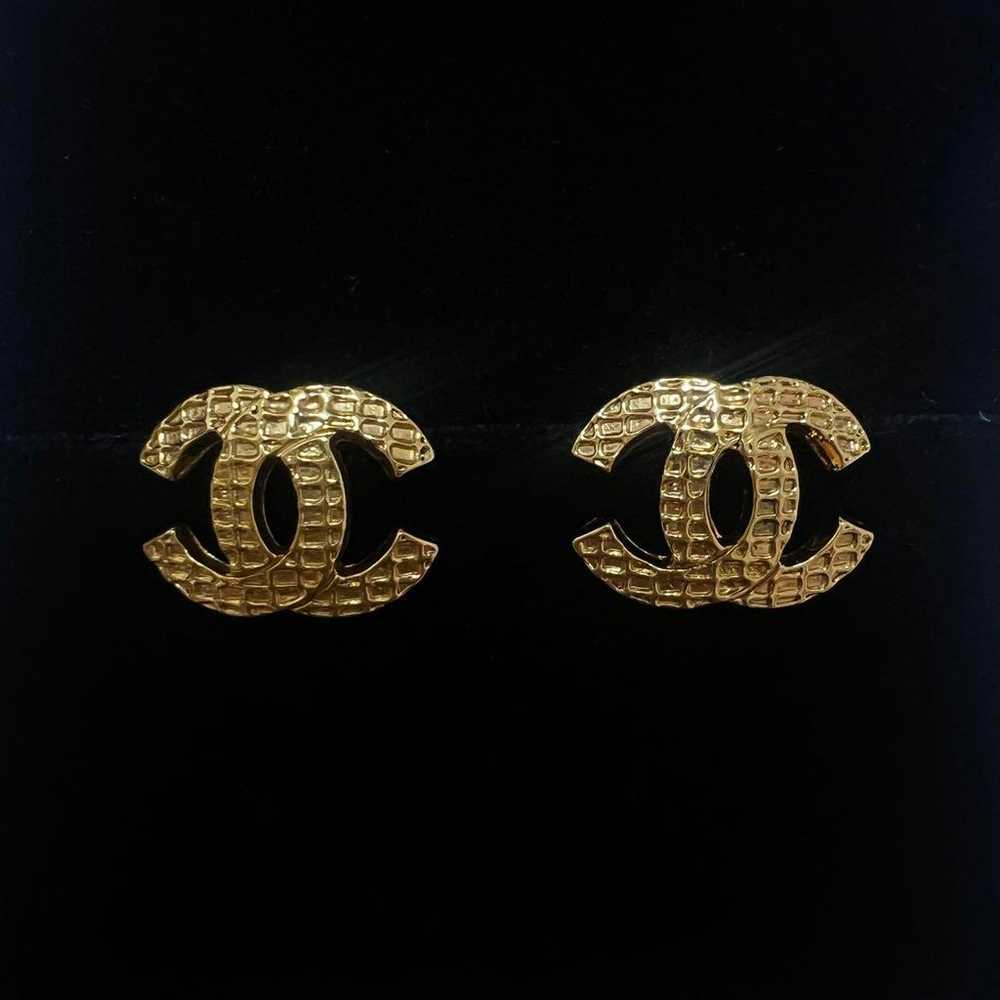 CHANEL Coco Mark Earrings 00A Vintage - image 2