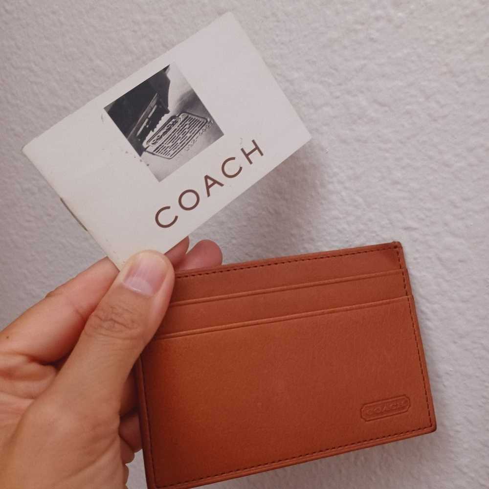 Vintage Coach genuine leather card holder - image 12