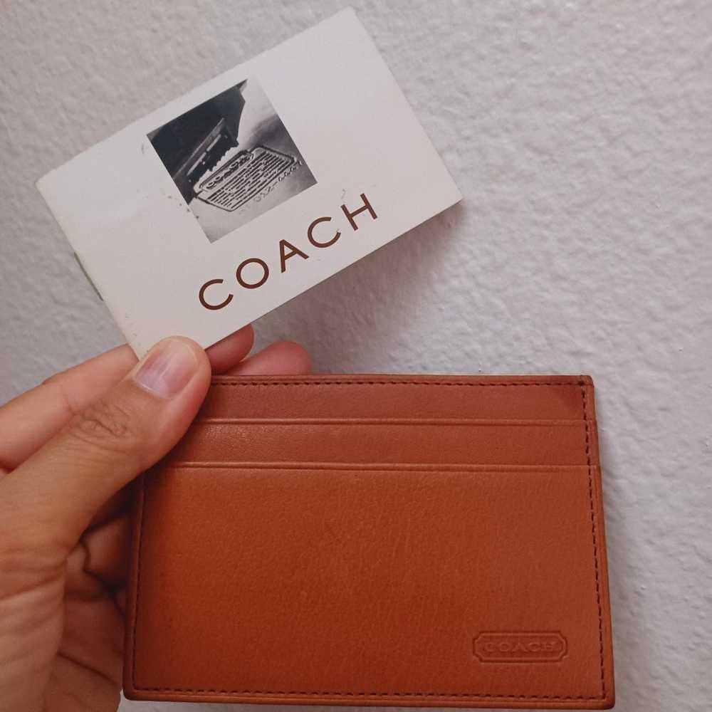 Vintage Coach genuine leather card holder - image 2