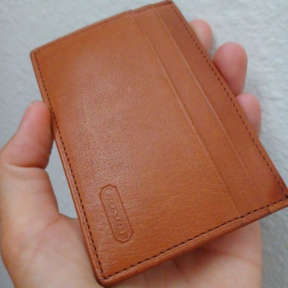 Vintage Coach genuine leather card holder - image 5