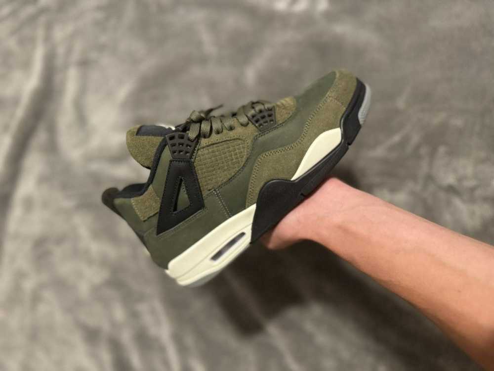 Jordan Brand × Nike Jordan 4 olive worn once - image 2