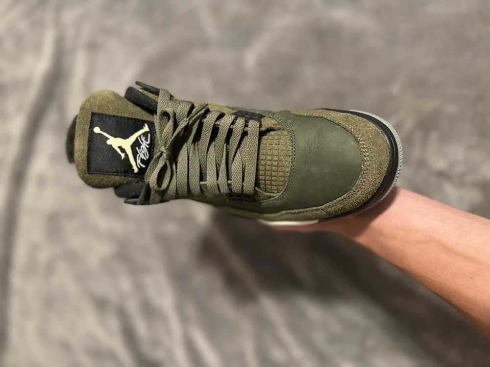 Jordan Brand × Nike Jordan 4 olive worn once - image 3