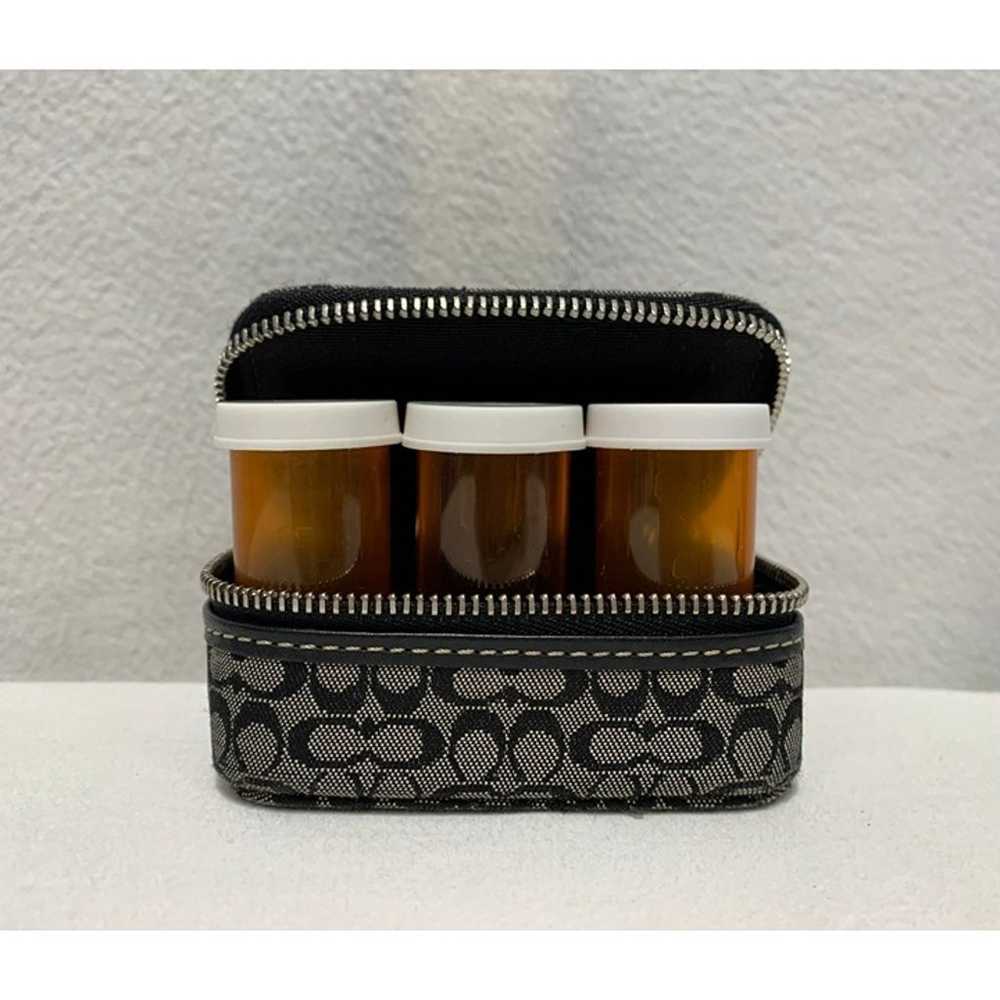 Vintage Coach Signature Mini C Pill Case Holder B… - image 1