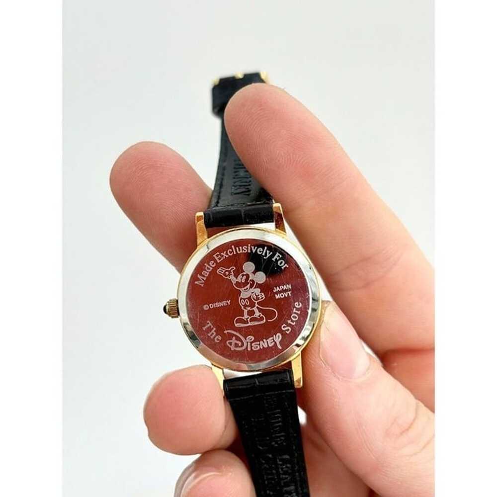 Disney Store Minnie Mouse Leather Gold Bezel Coll… - image 8