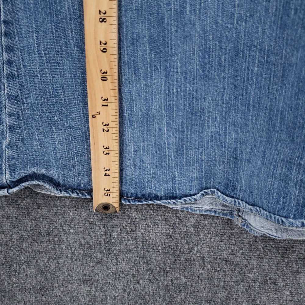 Vintage Womens Denim Jean Stretch Midi A-Line Ski… - image 4