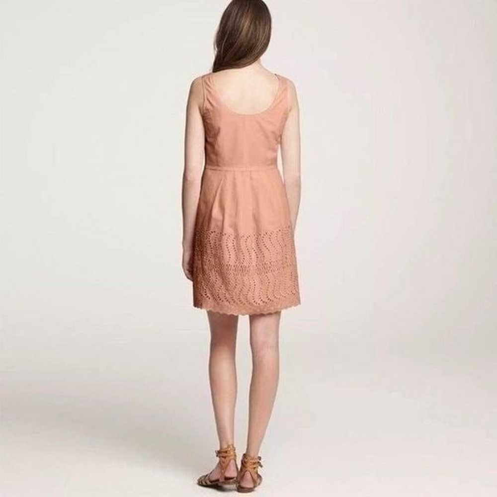 J. Crew White Delaney Eyelet Shift Dress with Poc… - image 3