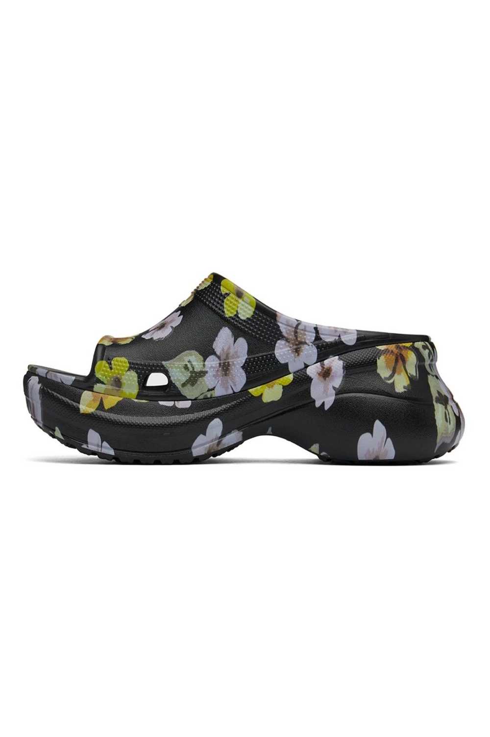 Balenciaga × Crocs Black Floral Pool Slides - image 3