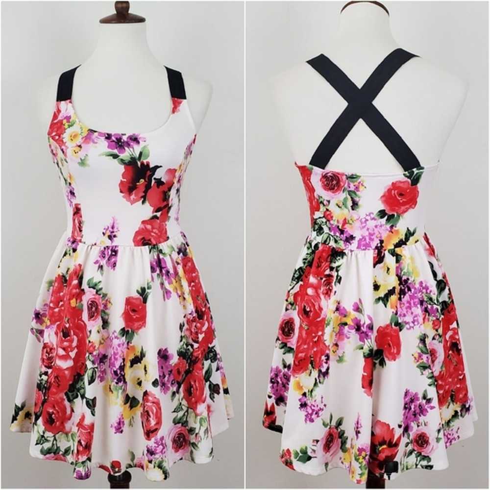 The Vintage Shop Floral Fit & Flare Dress - image 1