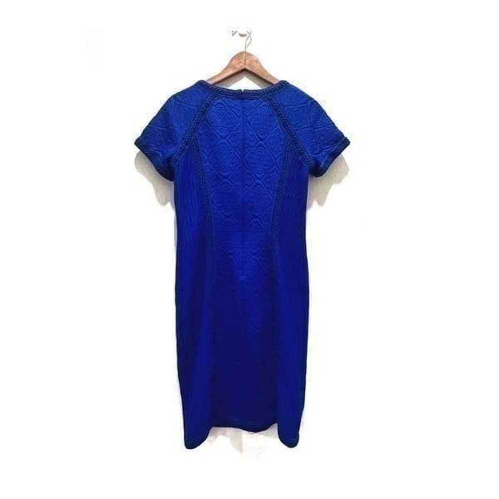 Vintage Tadashi Shoji Royal Blue Quilted Embroide… - image 6