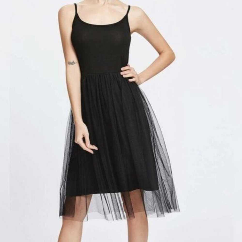 VINTAGE Y2K DKNY Black Tulle Ballerina Dress - image 1