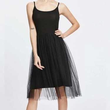 VINTAGE Y2K DKNY Black Tulle Ballerina Dress - image 1